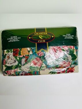 Charter Club vintage floral four piece full set NWT
